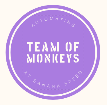 Team of Monkeys - Logo - automating at banana speed