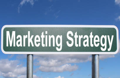 marketing strategy sign outdoors