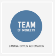 Team of Monkeys Circle Logo - Banana Driven automation